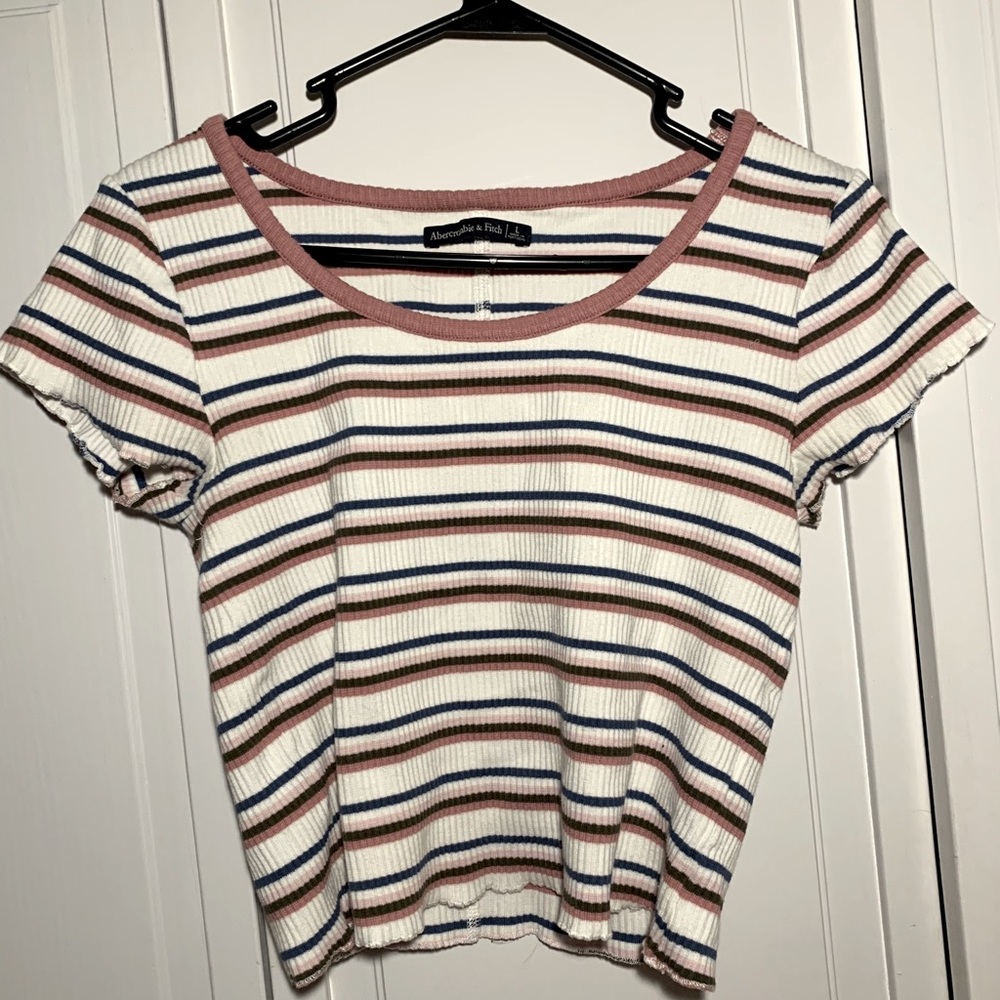 Abercrombie and Fitch striped short sleeve